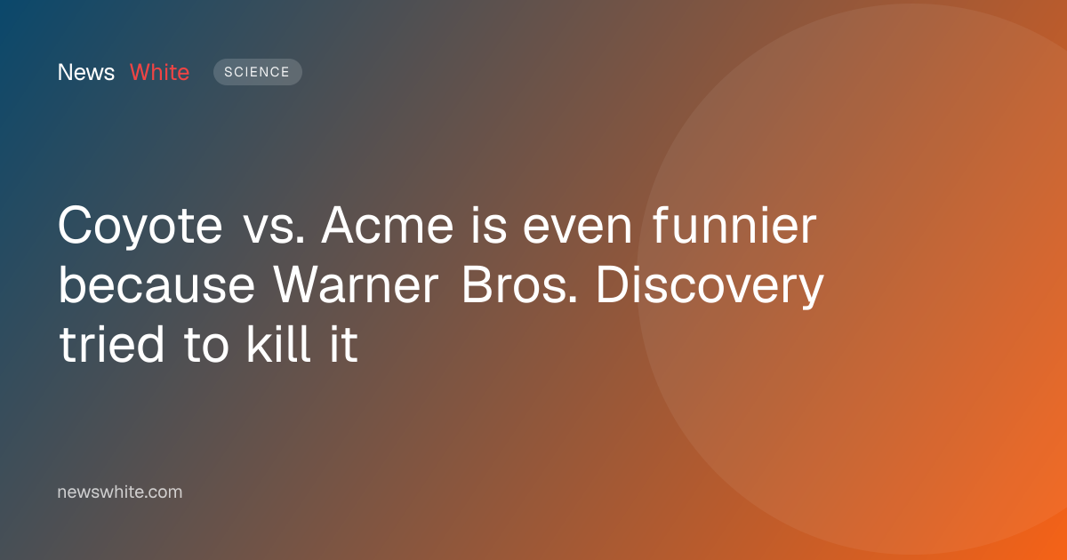 Coyote vs. Acme is even funnier because Warner Bros. Discovery tried to kill it